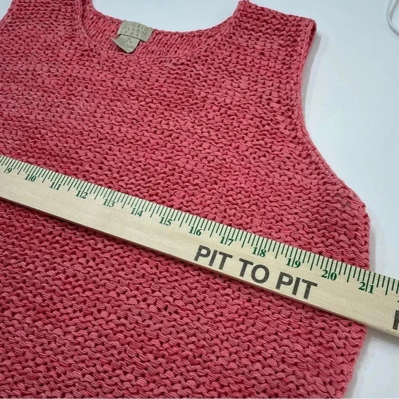 Sigrid Olsen sport XL knited tank top pink 2298 - Picture 5 of 7